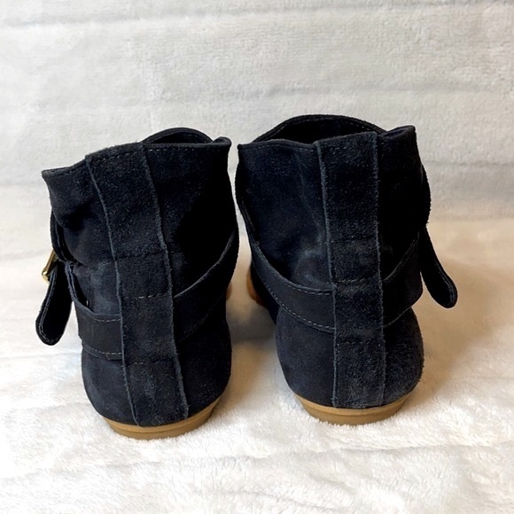 House of Harlow 1960 Hollie Black Suede Ankle Booties - Picture 4 of 15